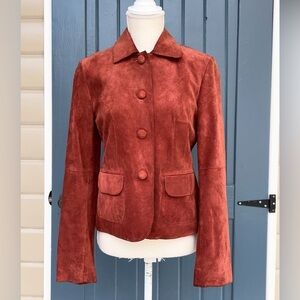 Ann Taylor Leather jacket Women Size S